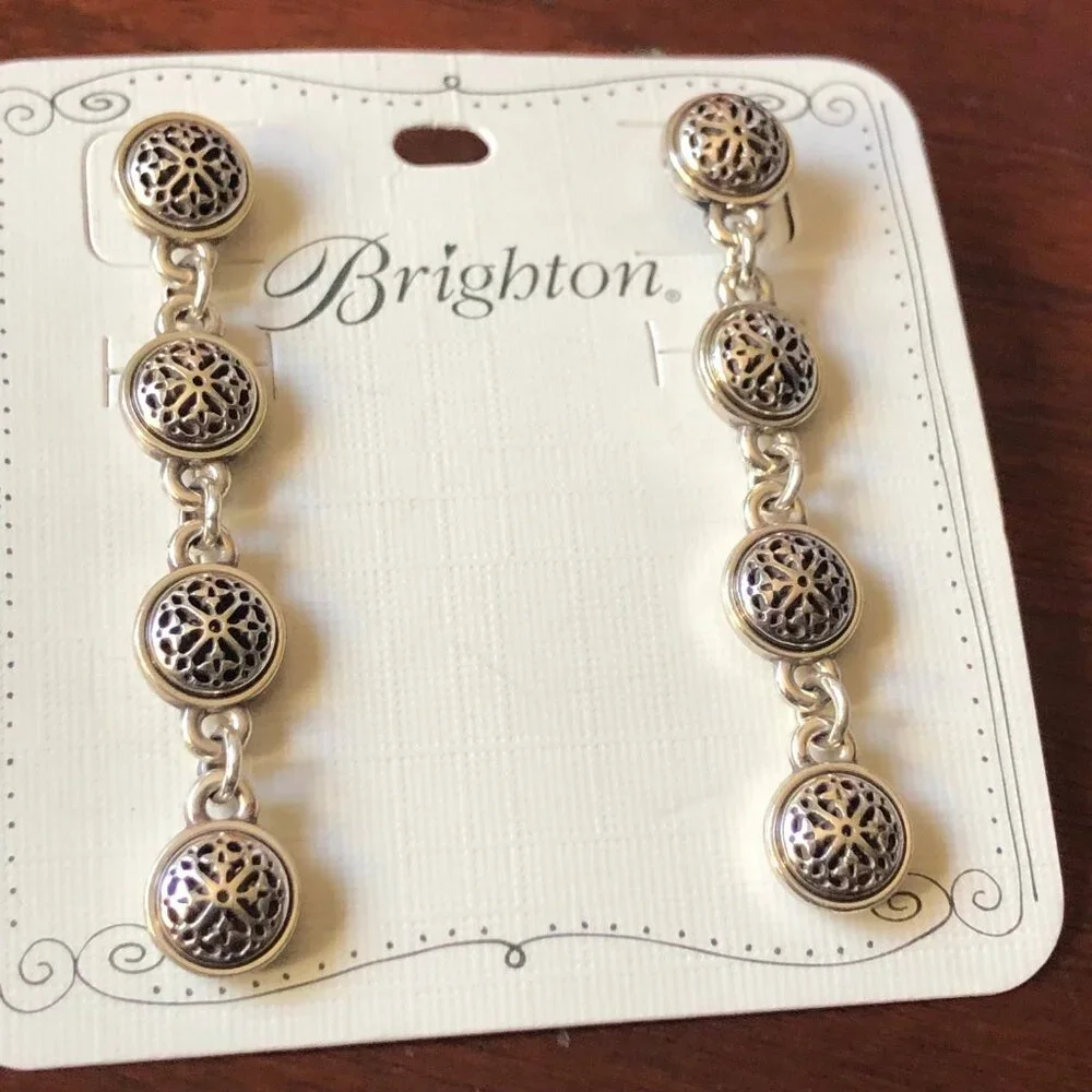 Brighton Silver and Gold Earrings - Picture 2 of 6
